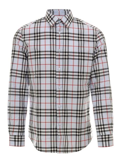 burberry cooton popelin shirt|burberry check cotton shirts.